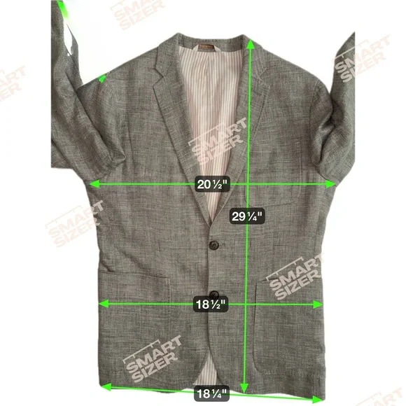 Banana Republic Linen-Blend Blazer in Light Gray